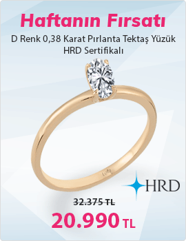 D Renk 0,38 Karat Oval Kesim Pırlanta Tektaş Yüzük - HRD Sertifikalı (Haftanın Fırsatı - Son Gün 8 Aralık Pazar)