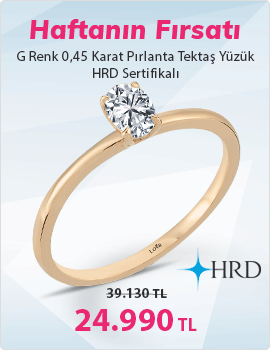 G Renk 0,45 Karat Oval Kesim Pırlanta Tektaş Yüzük - HRD Sertifikalı (Haftanın Fırsatı - Son Gün 22 Aralık Pazar)